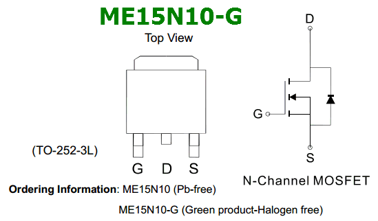 ME15N10-G Datasheet PDF
